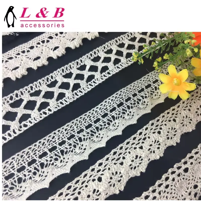 Customizable Fashionable White Milk Silk Embroidered Lace Clothing Accessories