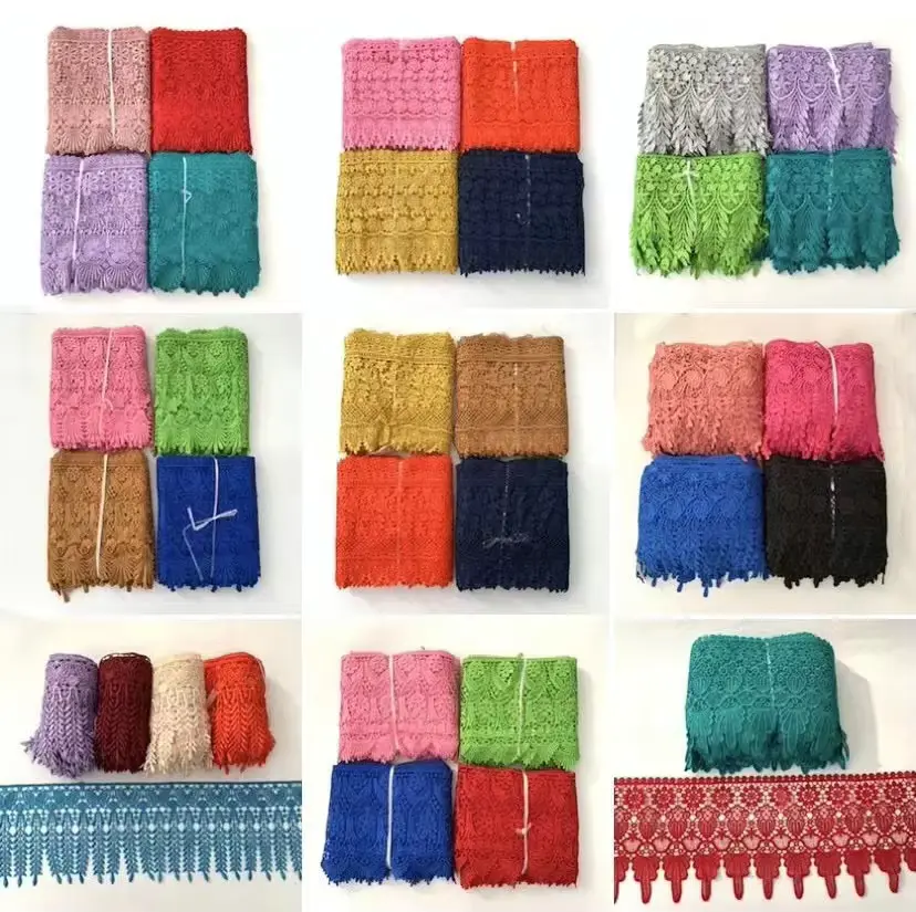 Wholesale 25cm Embroidery Polyester Trim Ab Sequins Lace With 3d Rose Flower For Clothing