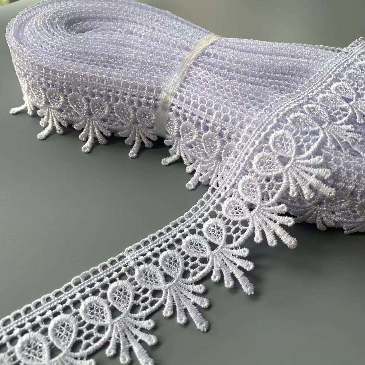 polyester lace ແຄບ lace ແຄບ lace trim ຫຼາຍສີ