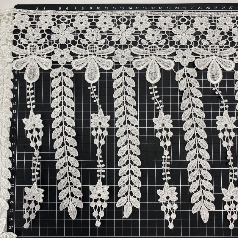 Manufacturer Wholesale Hot Sale 100% Polyester Fabric Flower and Bird Pattern Embroidery Lace Fabric
